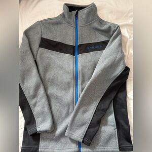 Spyder Black and Gray Fleece with Blue Logo